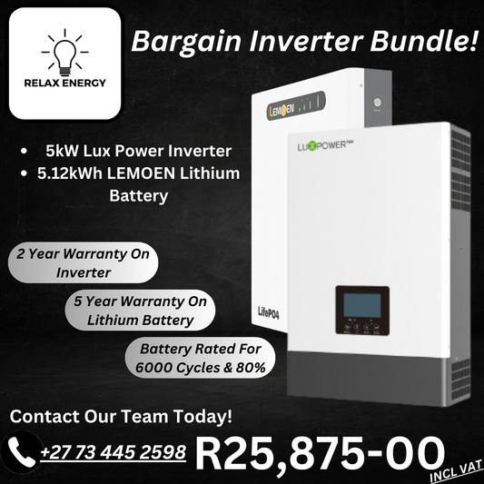 5kW Bargain Inverter & Battery Bundle