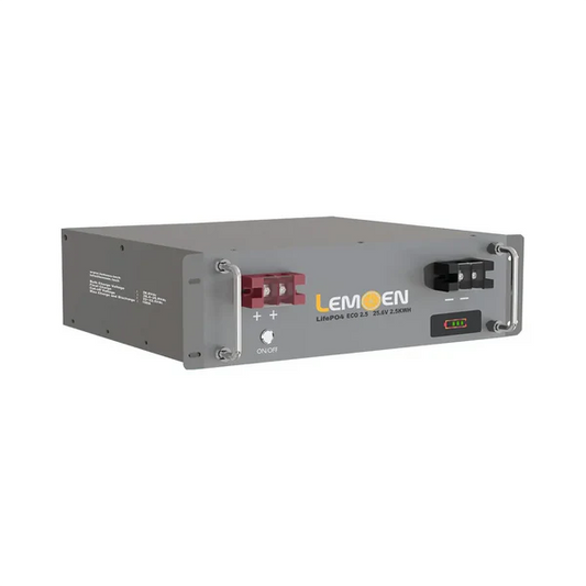 Lemoen: Battery Lithium Ion ECO 2.56KWH 25.6V 100Ah (Rack Mount)